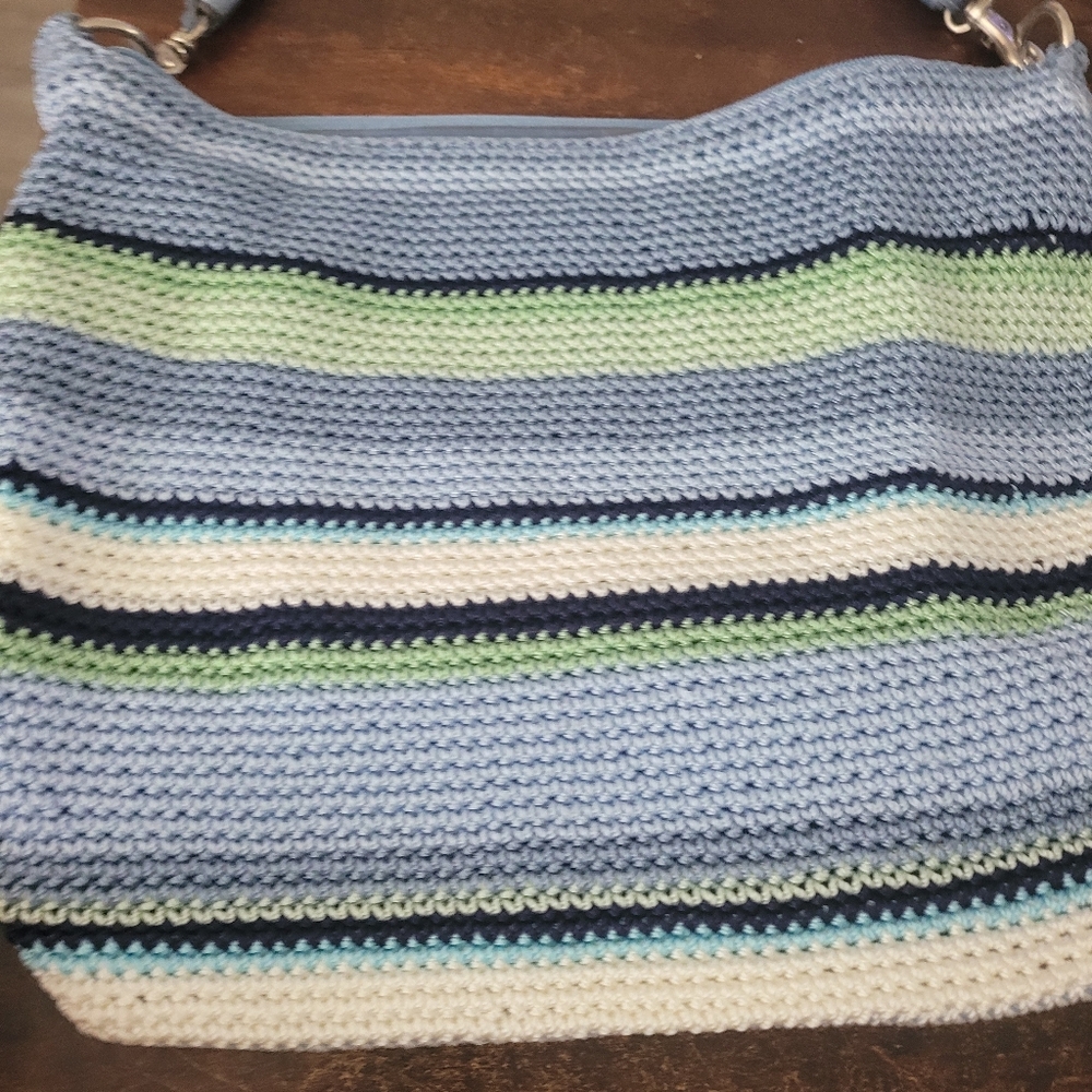 Lina Colorful Crochet Tote Purse EUC - Picture 2 of 13